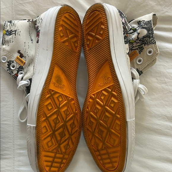 Converse x Sheila Bridges Harlem Toile high tops - Cream - Picture 6 of 10